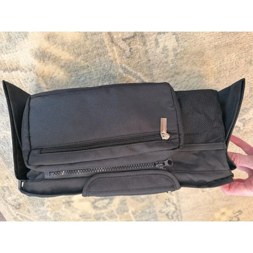 Momcozy Black Insulated Bottle Holder Stroller Organizer Detachable Bag NEW